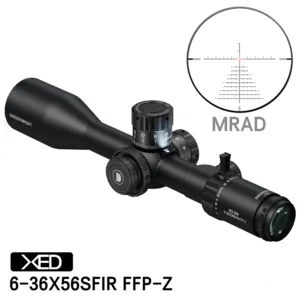Luneta celownicza Discovery Optics XED 6-36X56 FFP-MRAD ZERO STOP 1/10 MILS + MONTAŻ