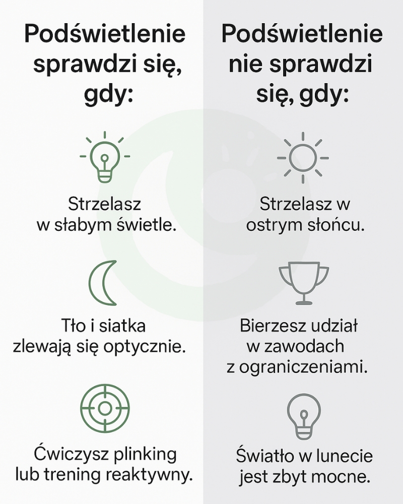 Kiedy podświetlenie w lunecie ma sens?